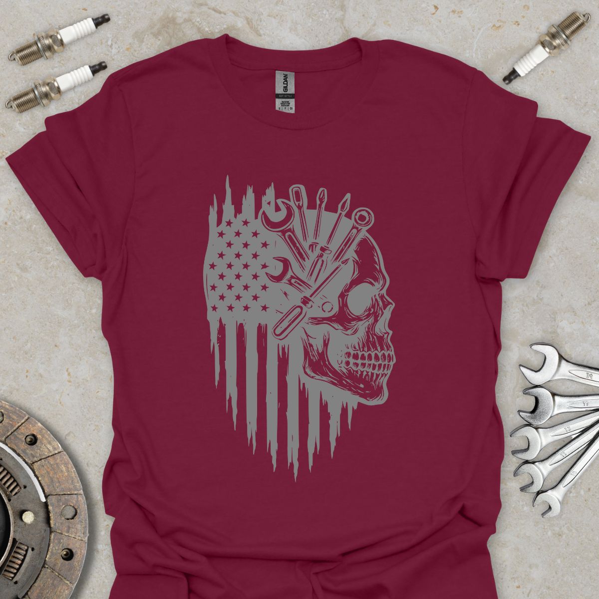 Mechanic Skull T-Shirt
