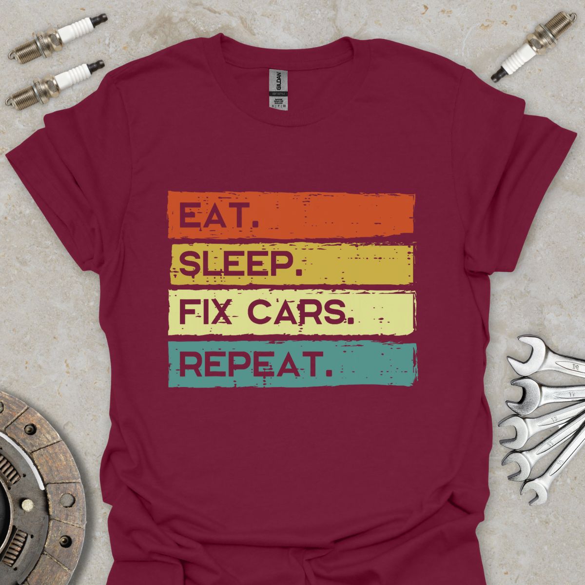 Eat. Sleep. Fix Cars. Repeat. T-Shirt