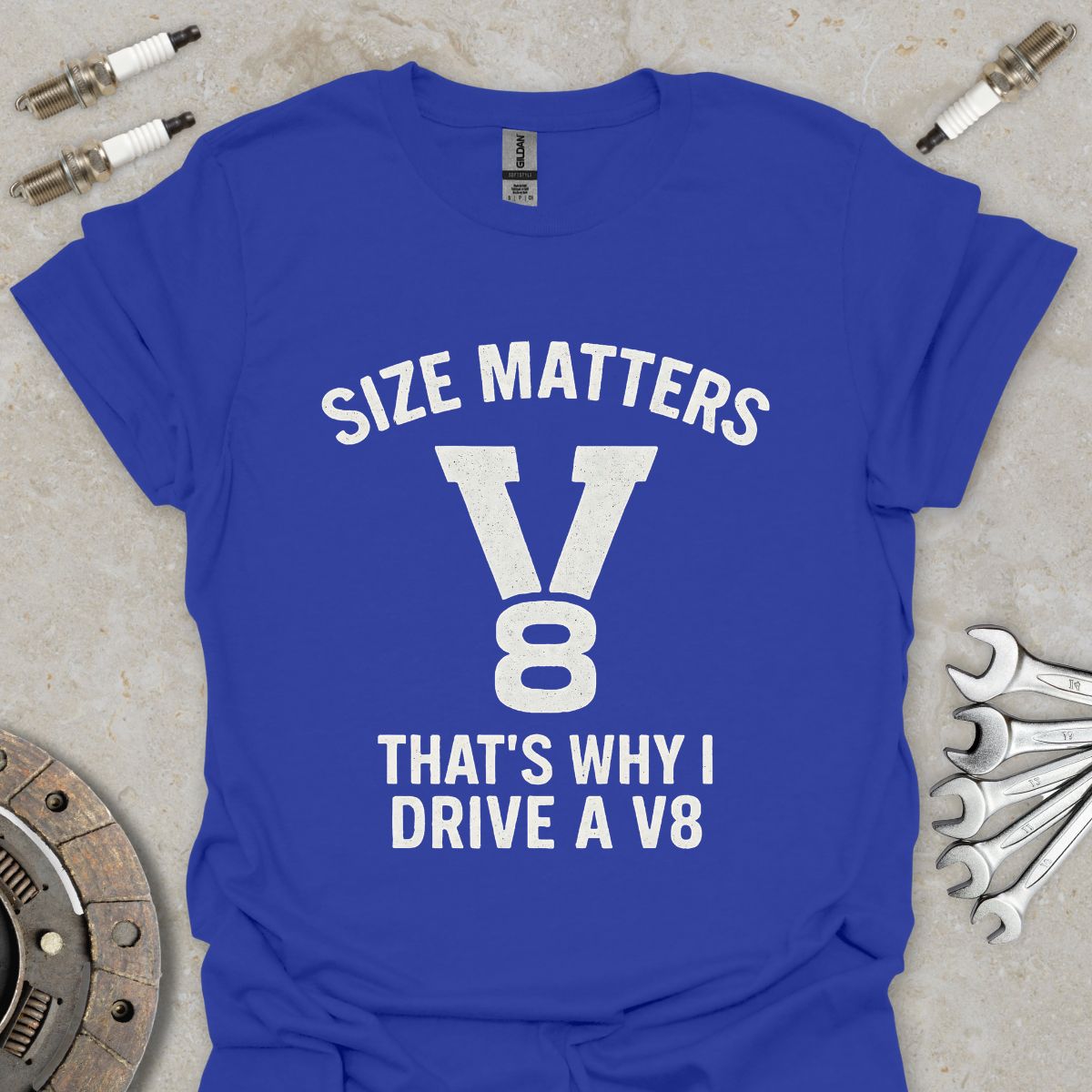 Size Matters that's why i Drive a V8 T-Shirt