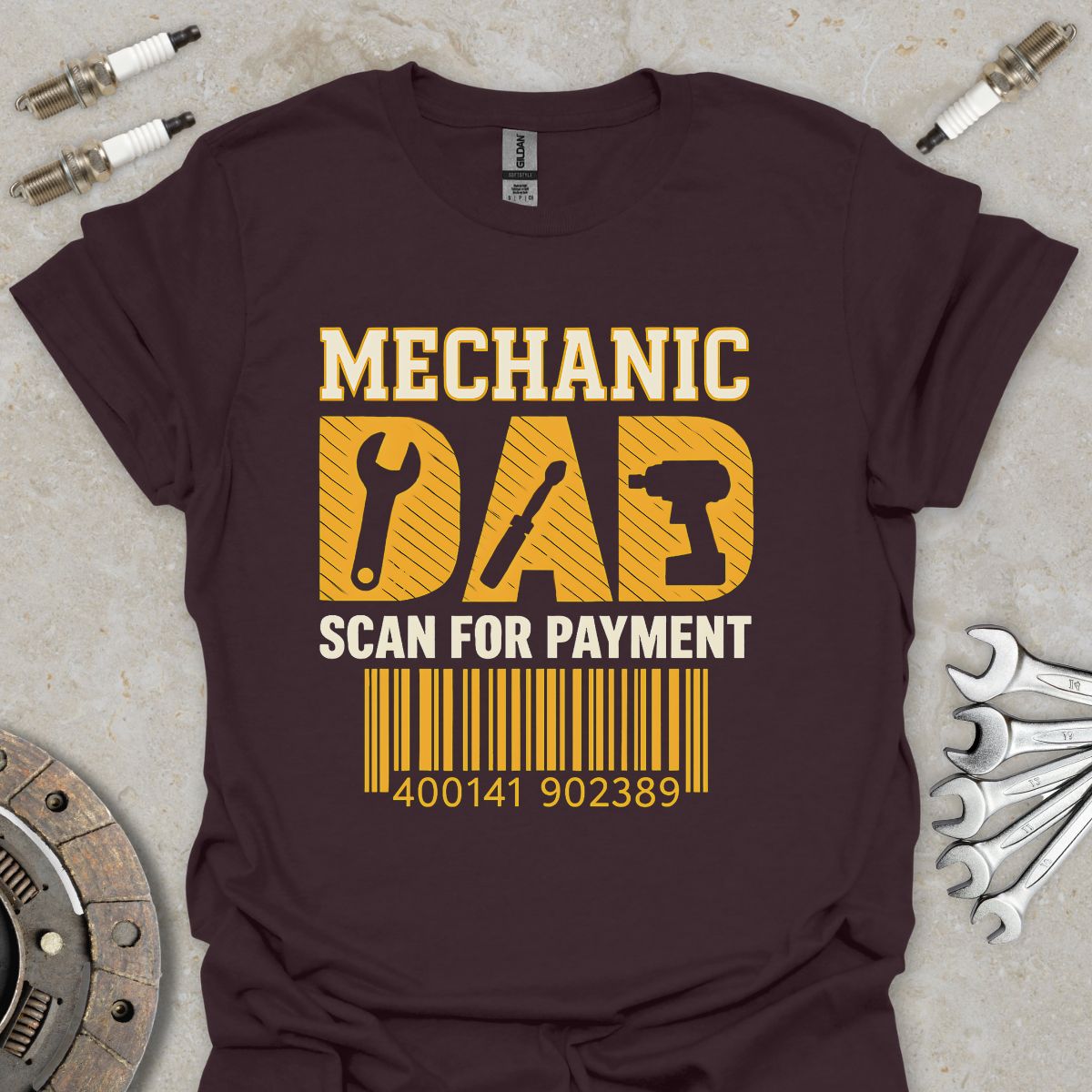 Mechanic Dad - Scan for Payment T-Shirt