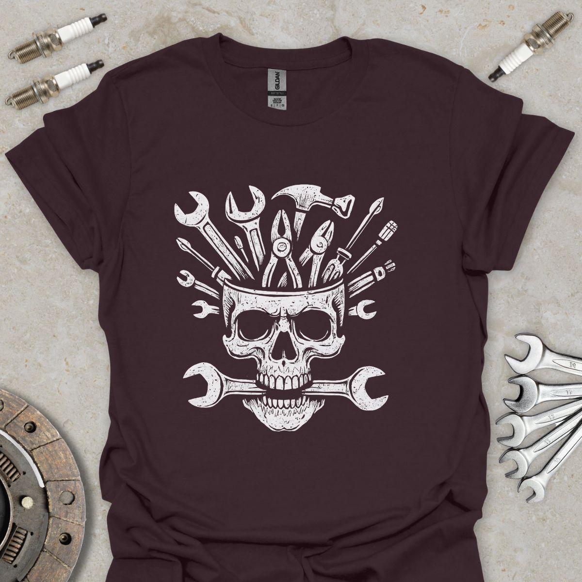 Mechanic Skull T-Shirt
