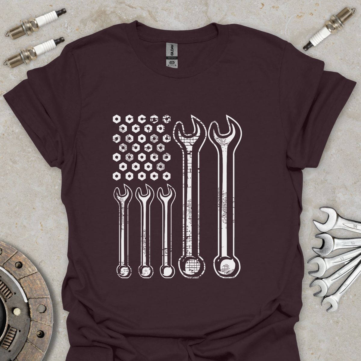 Wrench American Flag T-Shirt