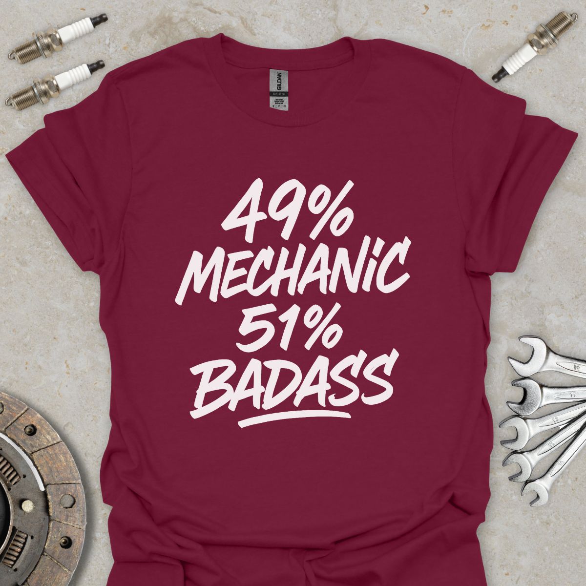 49% Mechanic 51% badass T-Shirt
