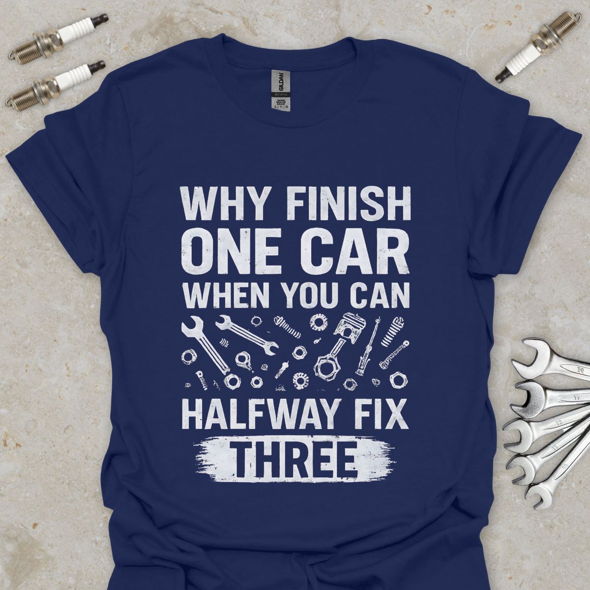 Why Finish One Car? T-Shirt