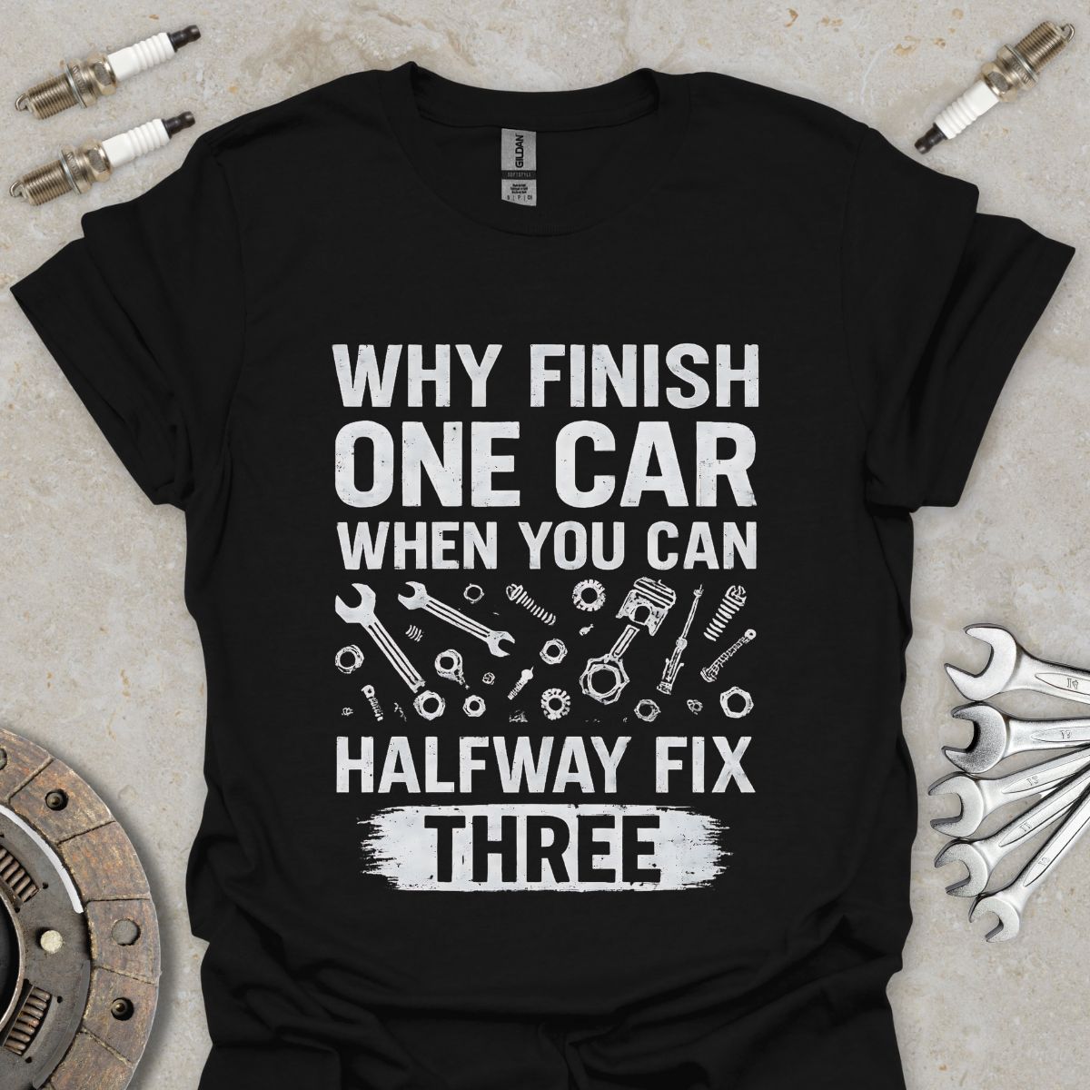 Why Finish One Car? T-Shirt