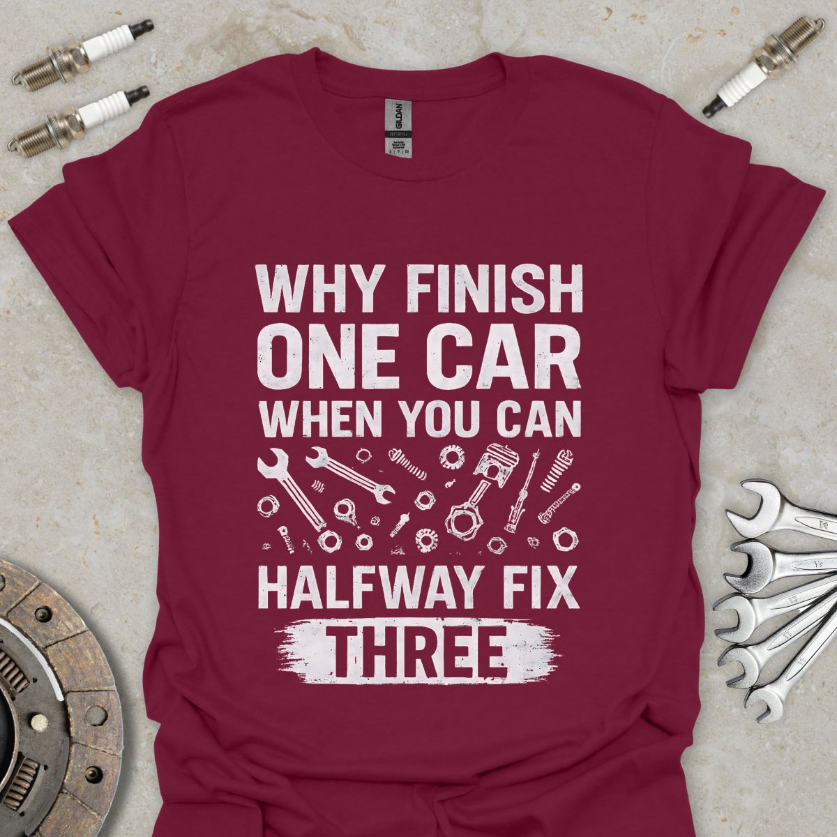 Why Finish One Car? T-Shirt