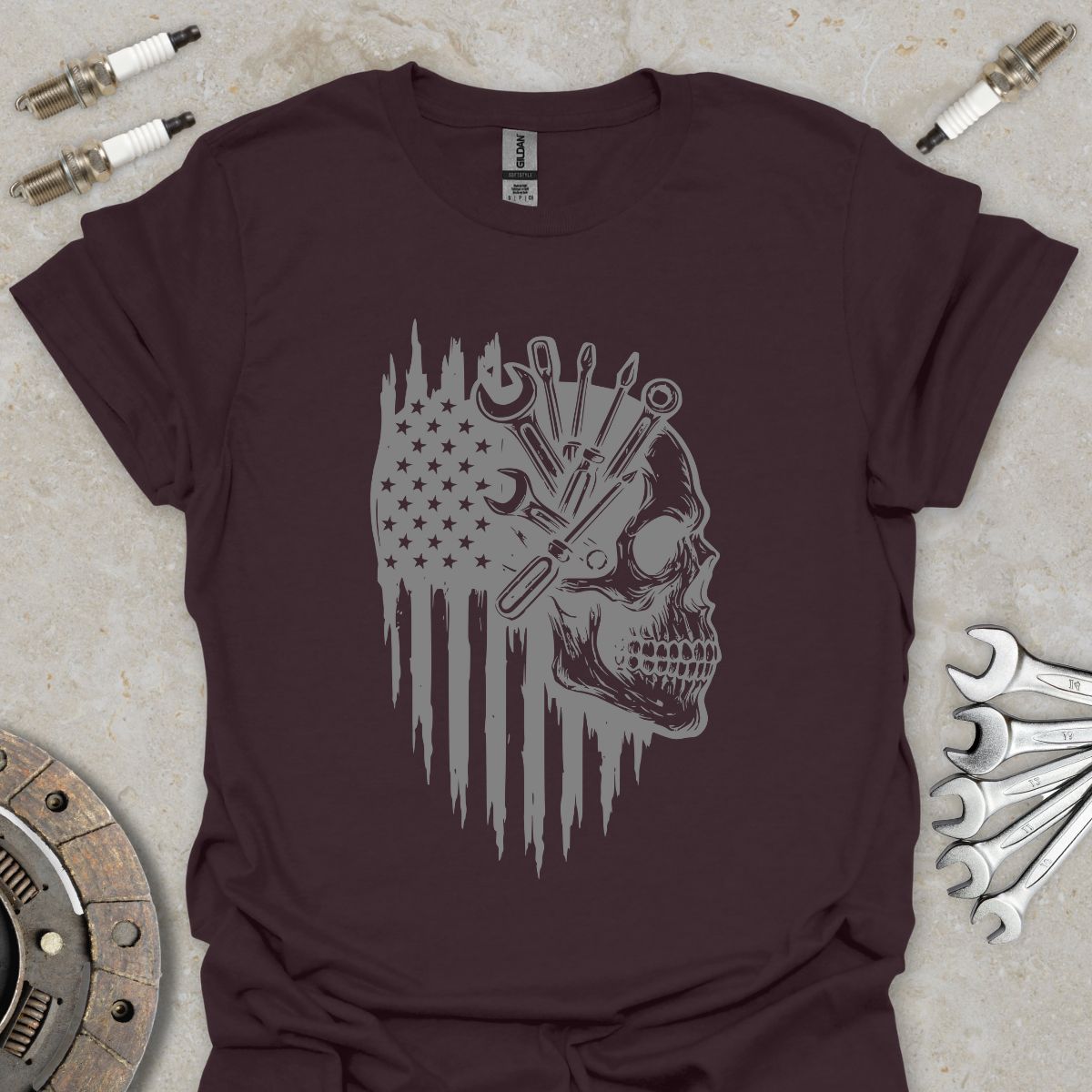 Mechanic Skull T-Shirt