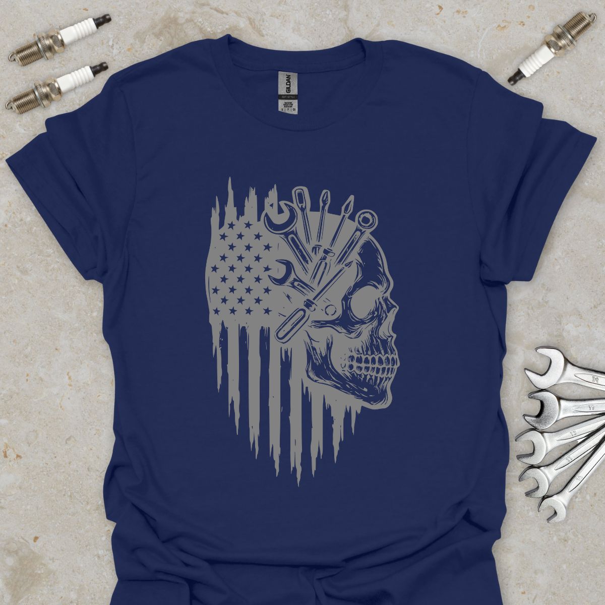 Mechanic Skull T-Shirt