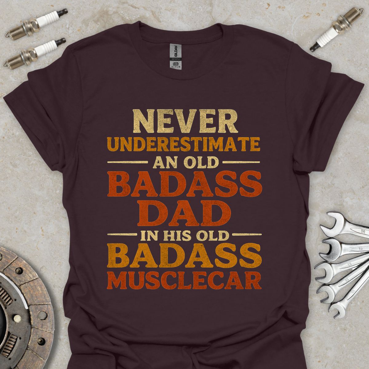 Never Underestimate an Old Dad T-Shirt