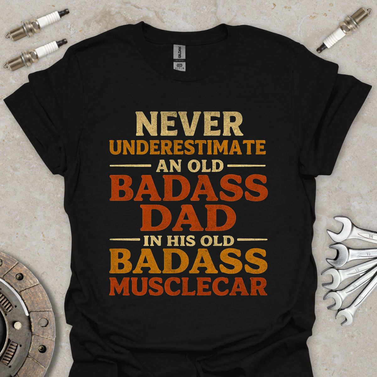 Never Underestimate an Old Dad T-Shirt