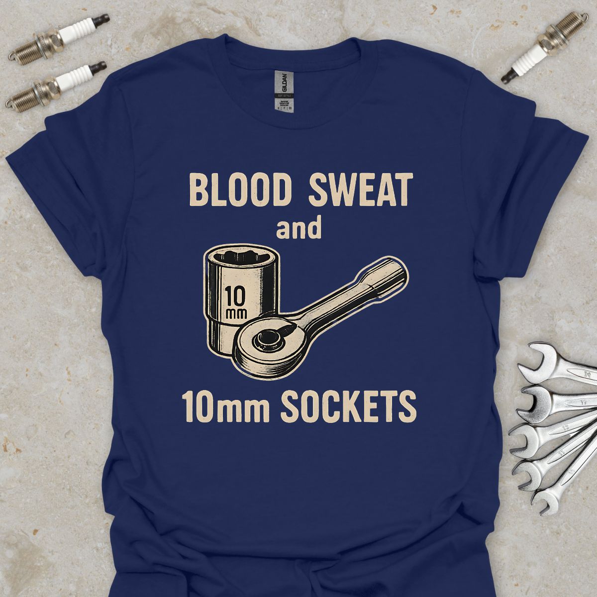 Blood, Sweat and 10mm Sockets T-Shirt