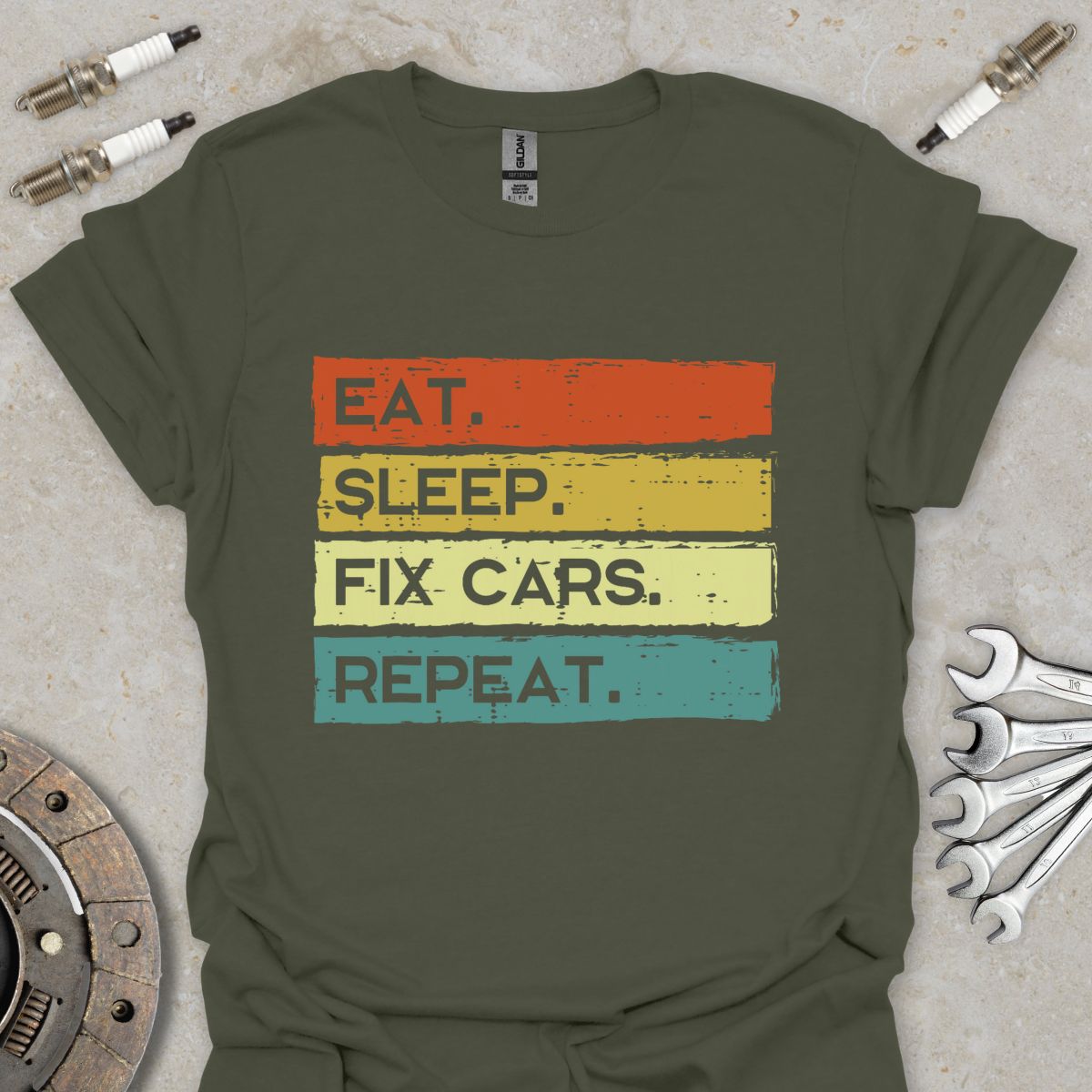Eat. Sleep. Fix Cars. Repeat. T-Shirt