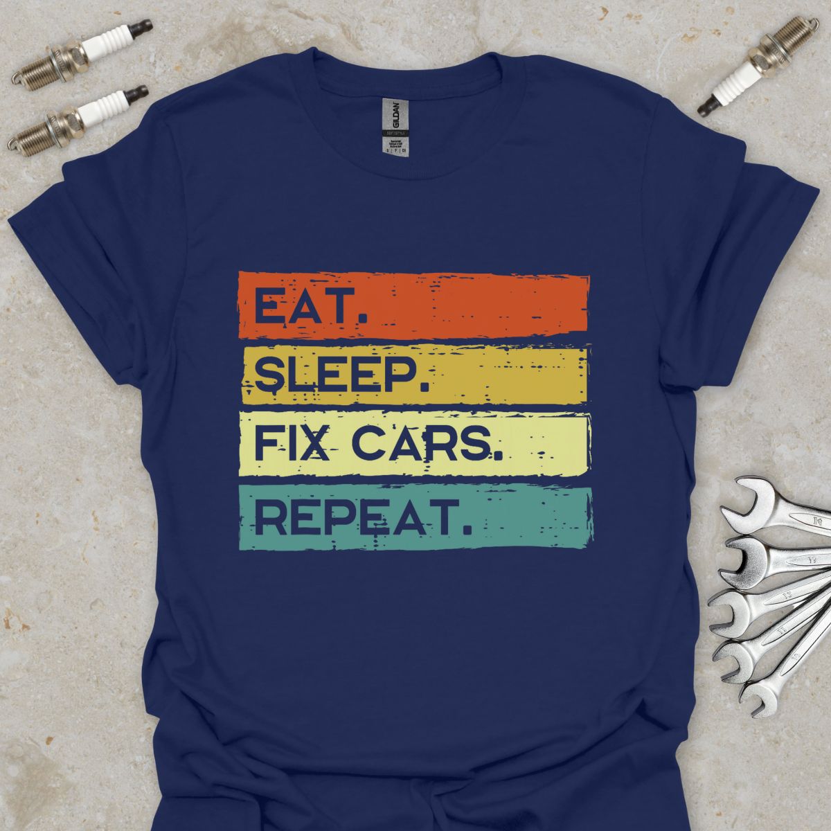 Eat. Sleep. Fix Cars. Repeat. T-Shirt