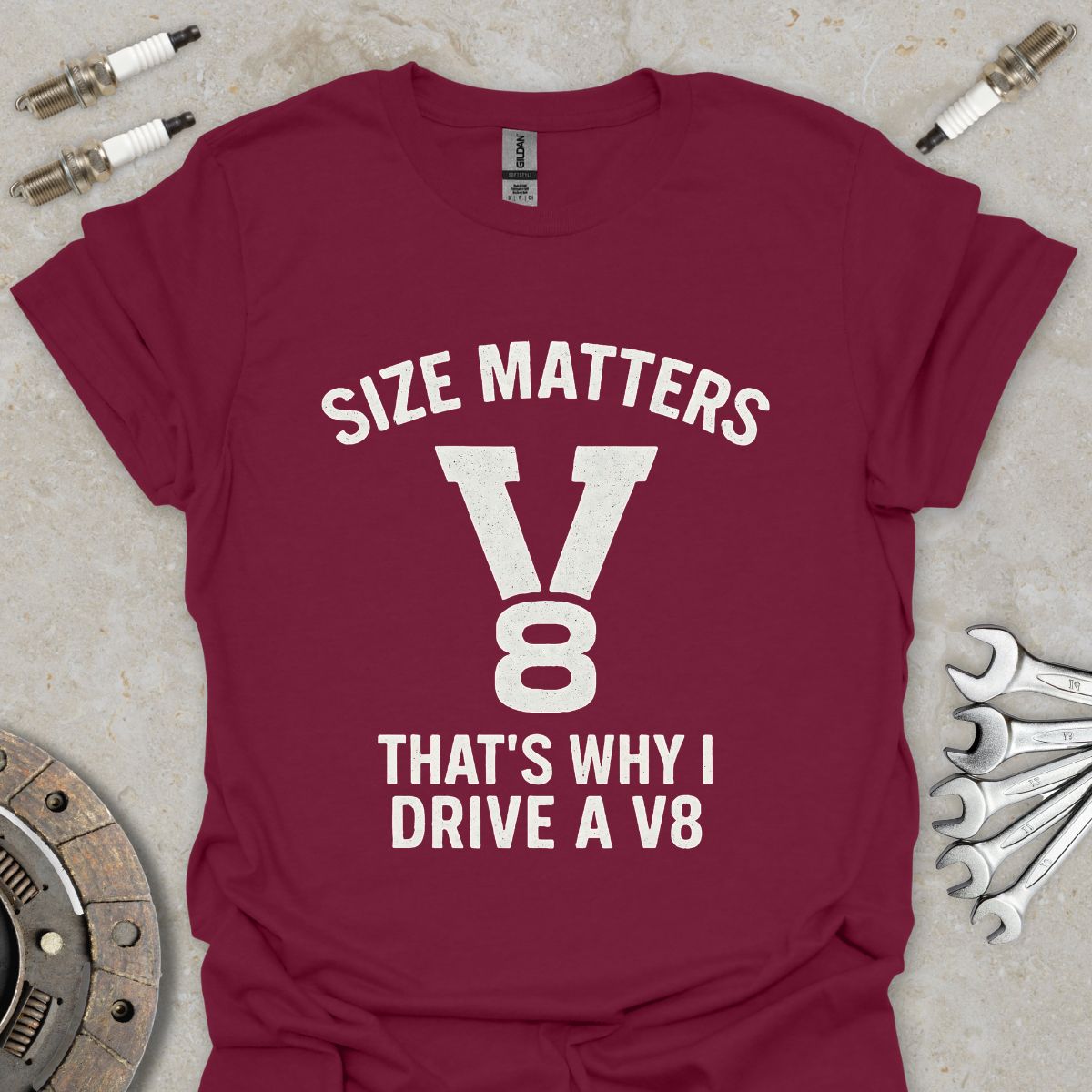 Size Matters that's why i Drive a V8 T-Shirt