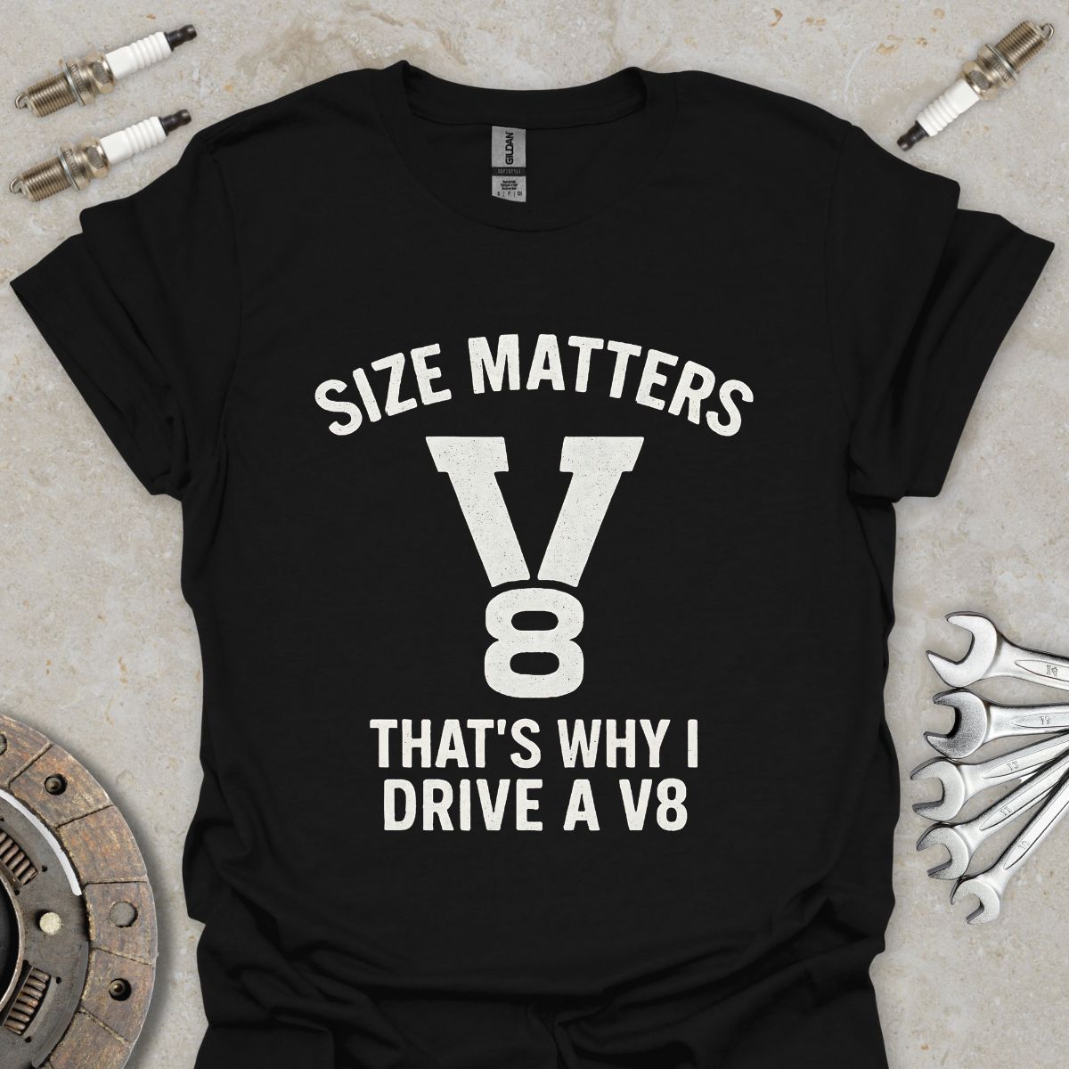 Size Matters that's why i Drive a V8 T-Shirt