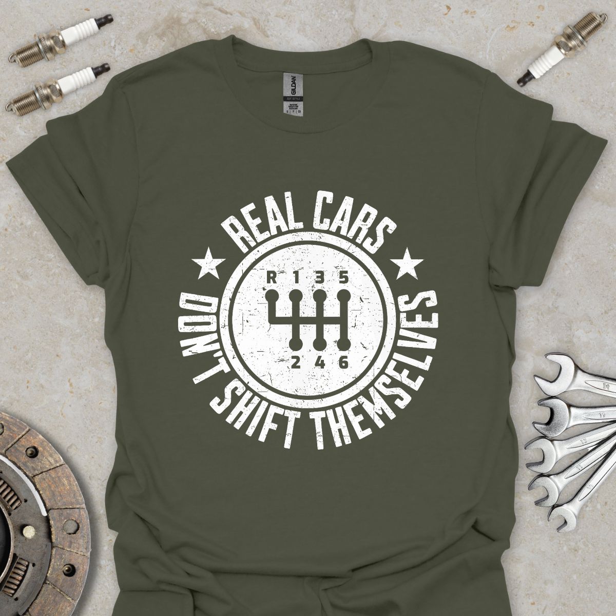 Real Cars don't Shift Themselves T-Shirt