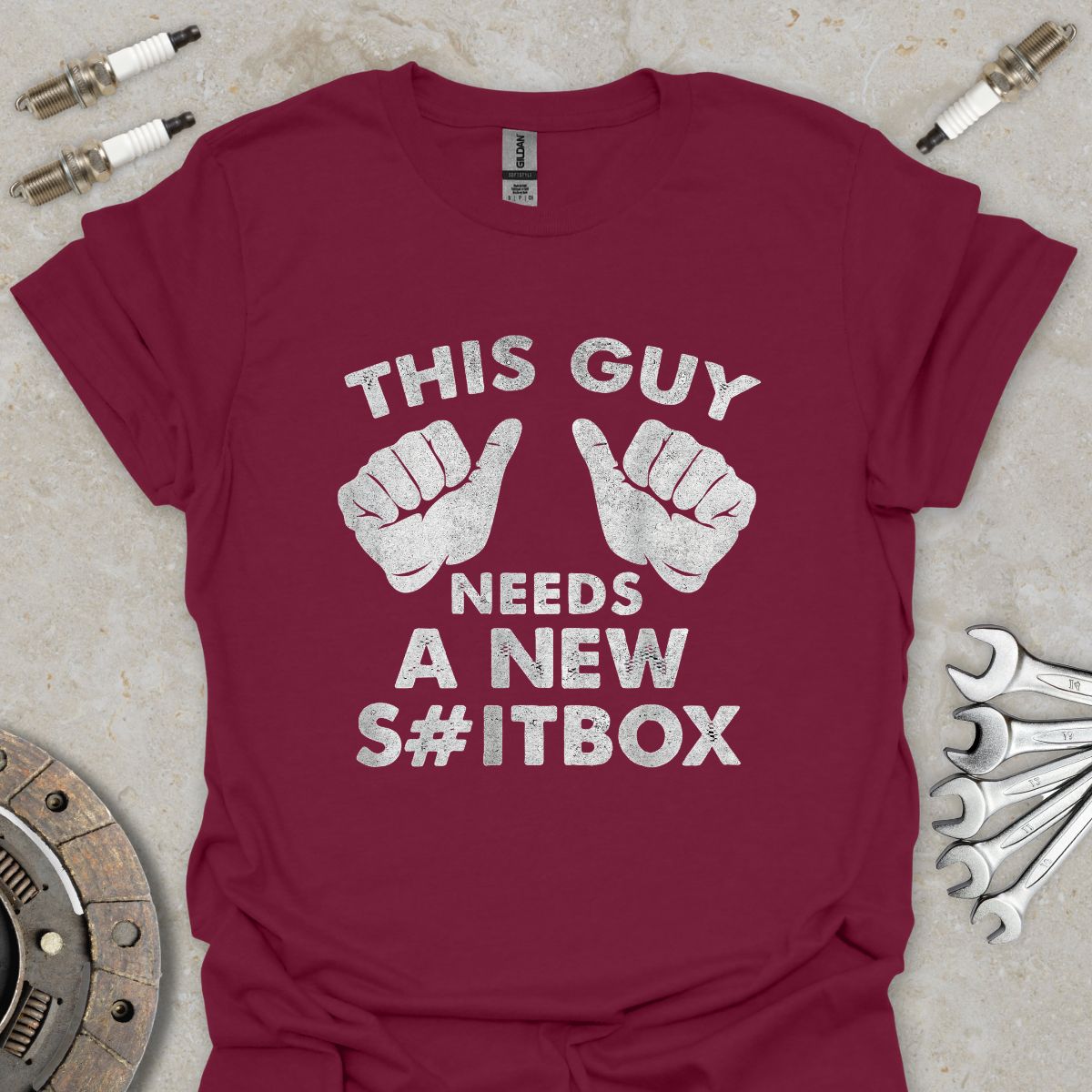 This Guy needs a New S#itbox T-Shirt