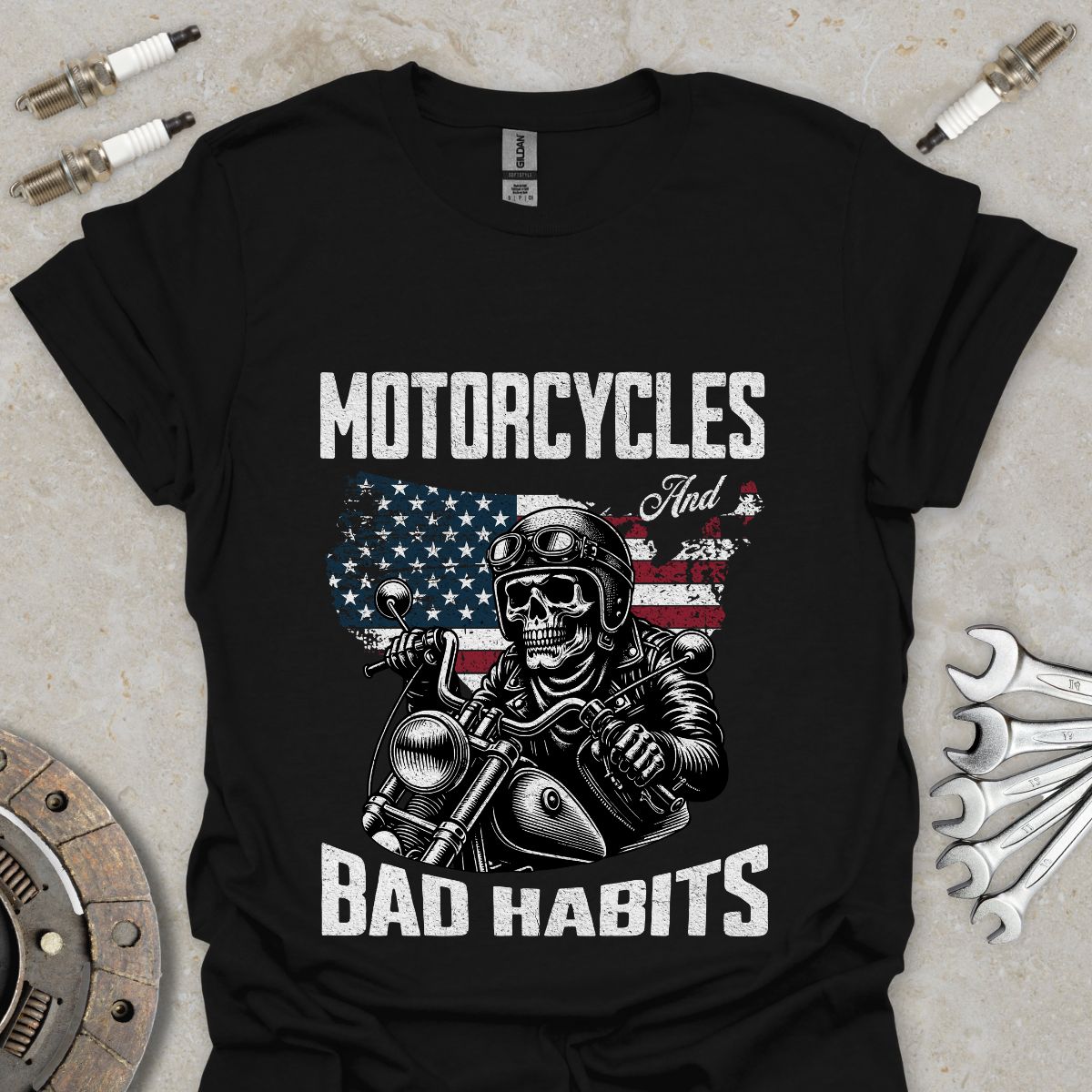 Motorcycles an Bad Habits T-Shirt