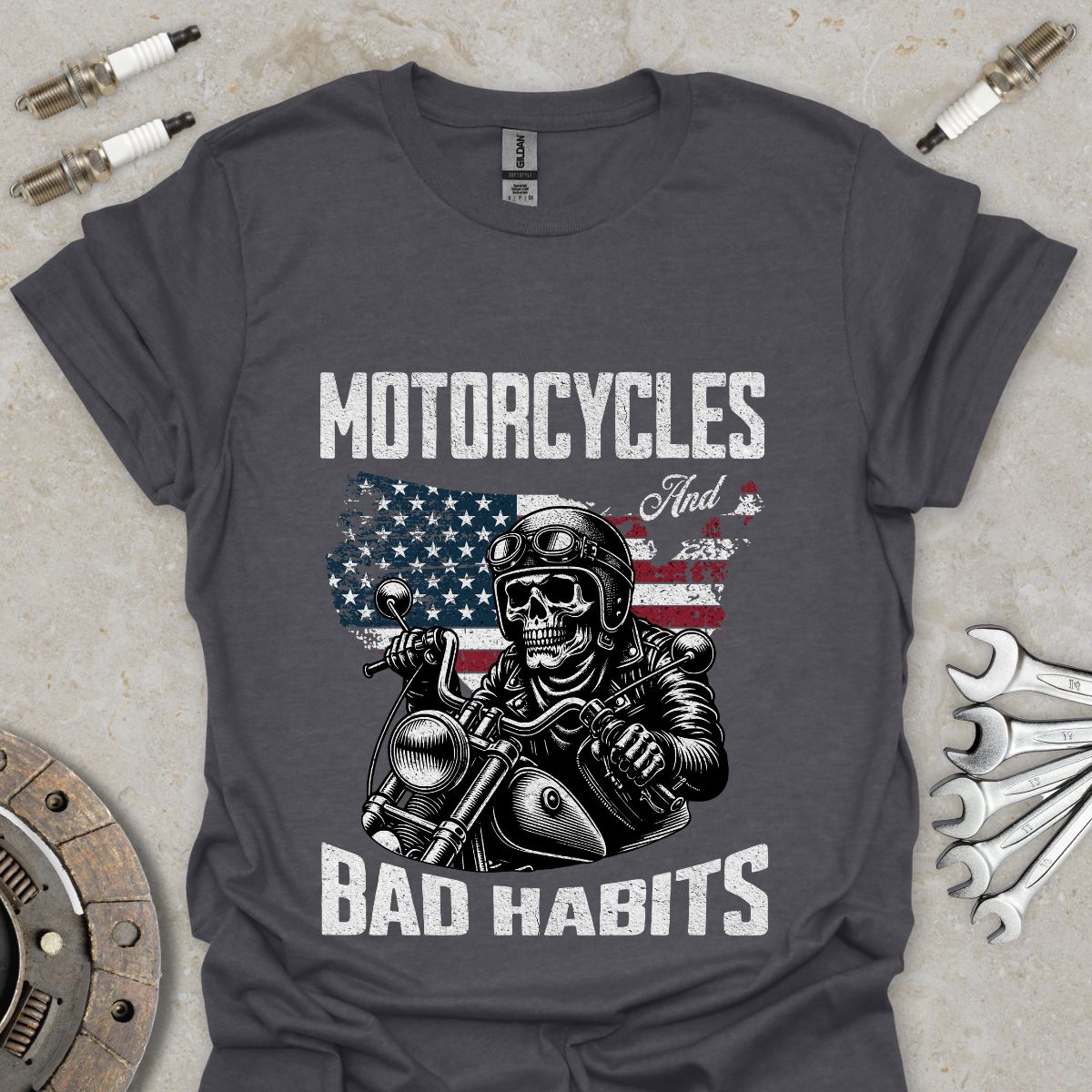 Motorcycles an Bad Habits T-Shirt