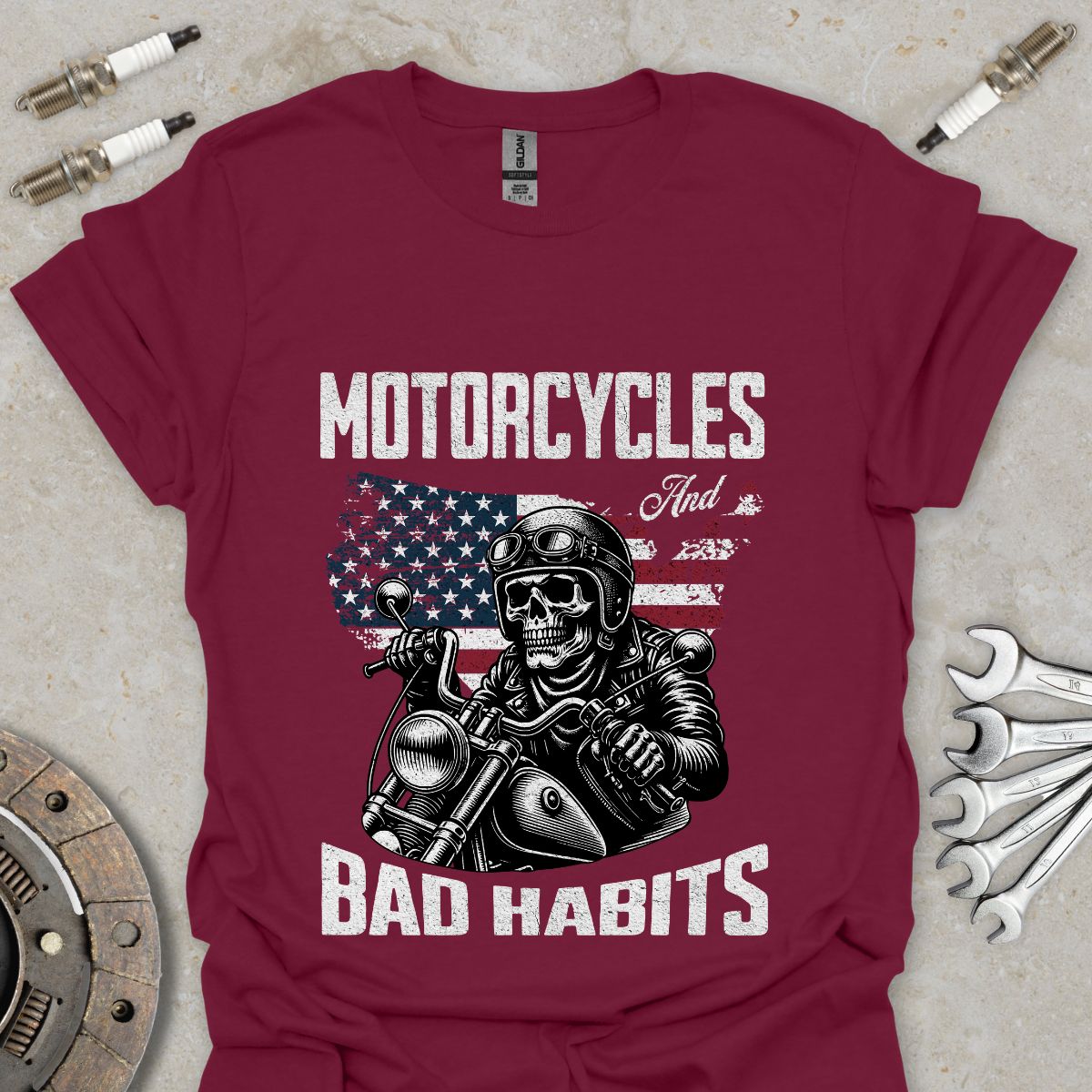 Motorcycles an Bad Habits T-Shirt