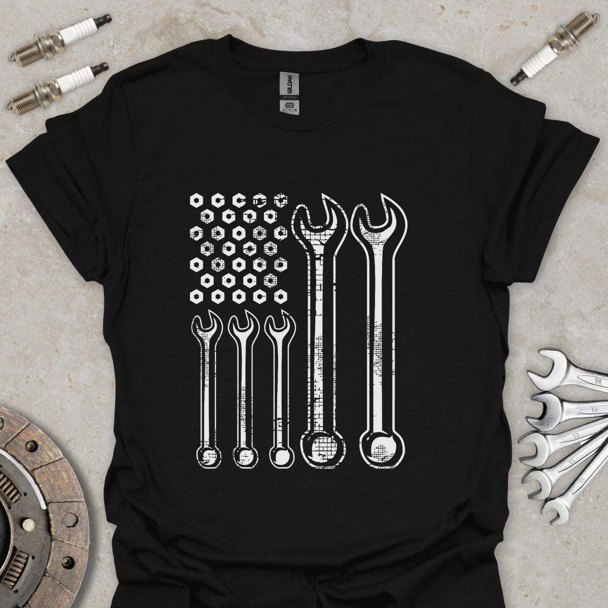 Wrench American Flag T-Shirt