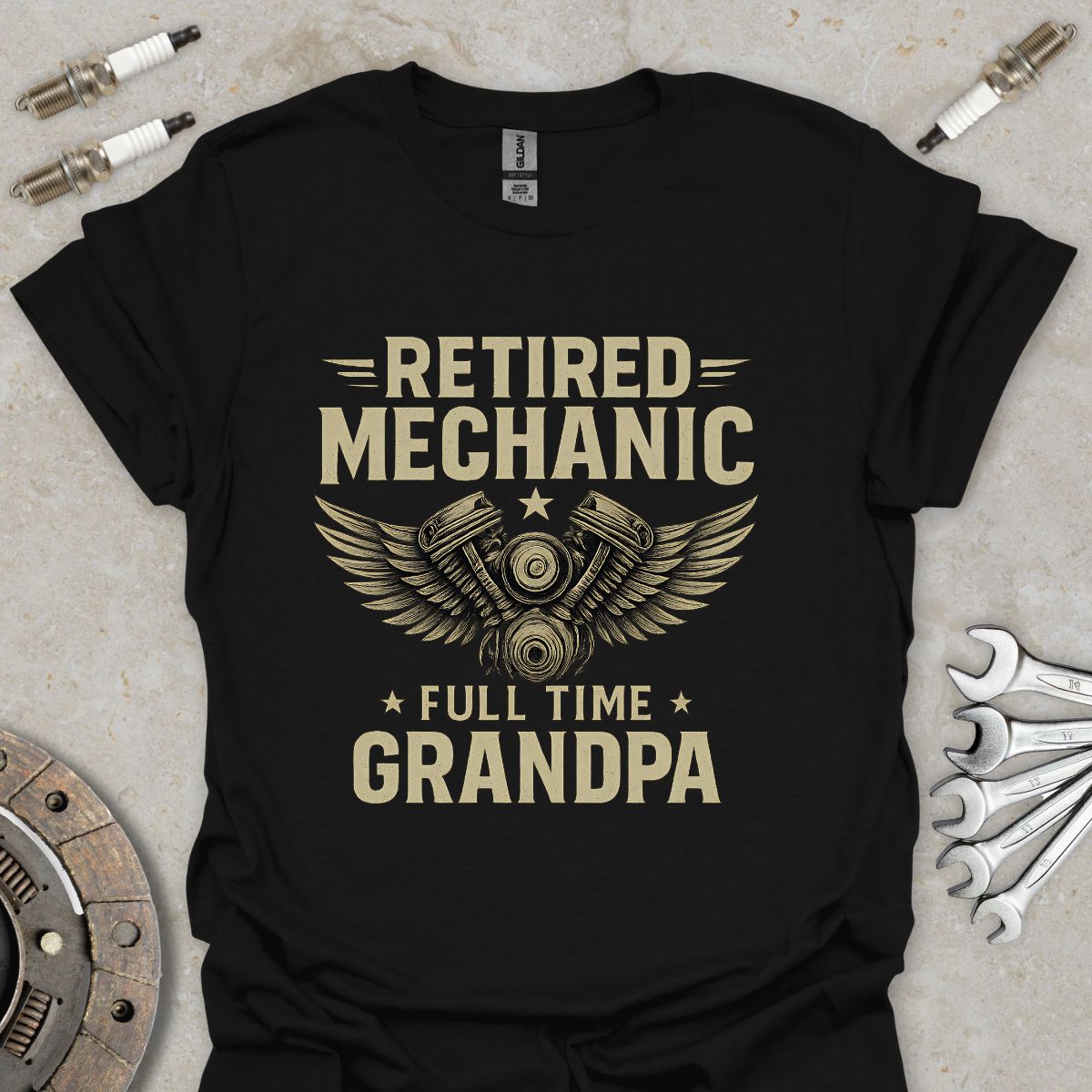 Retired Mechanic fulltime Grandpa T-Shirt