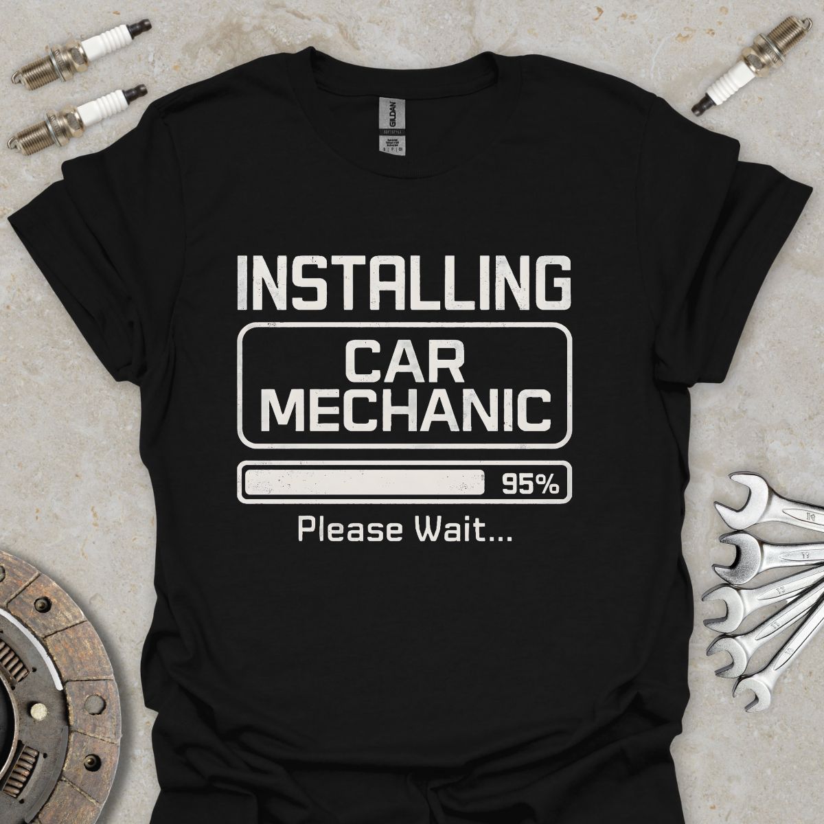 Installing Car Mechanic T-Shirt