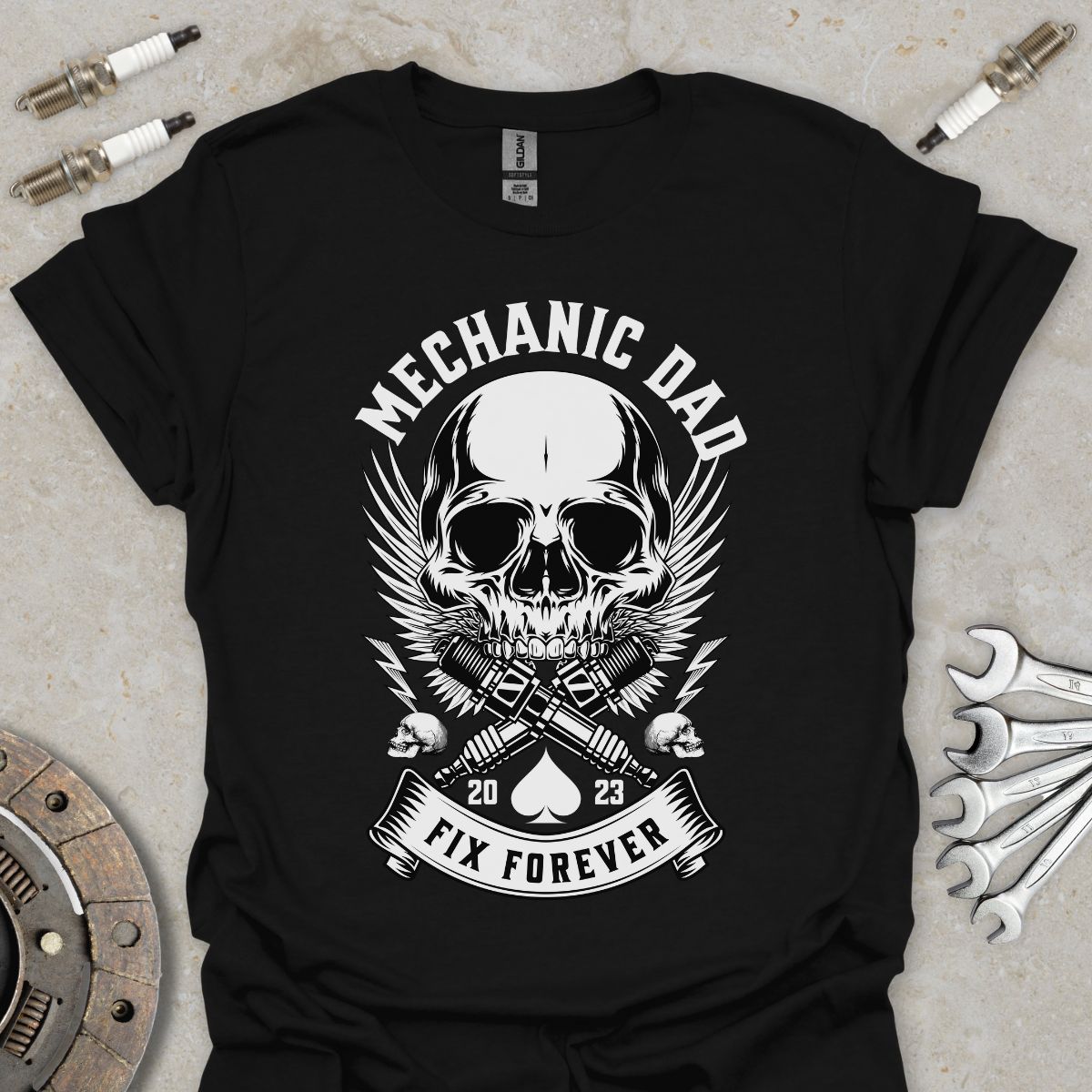 Mechanic Dad - Fix Forever T-Shirt