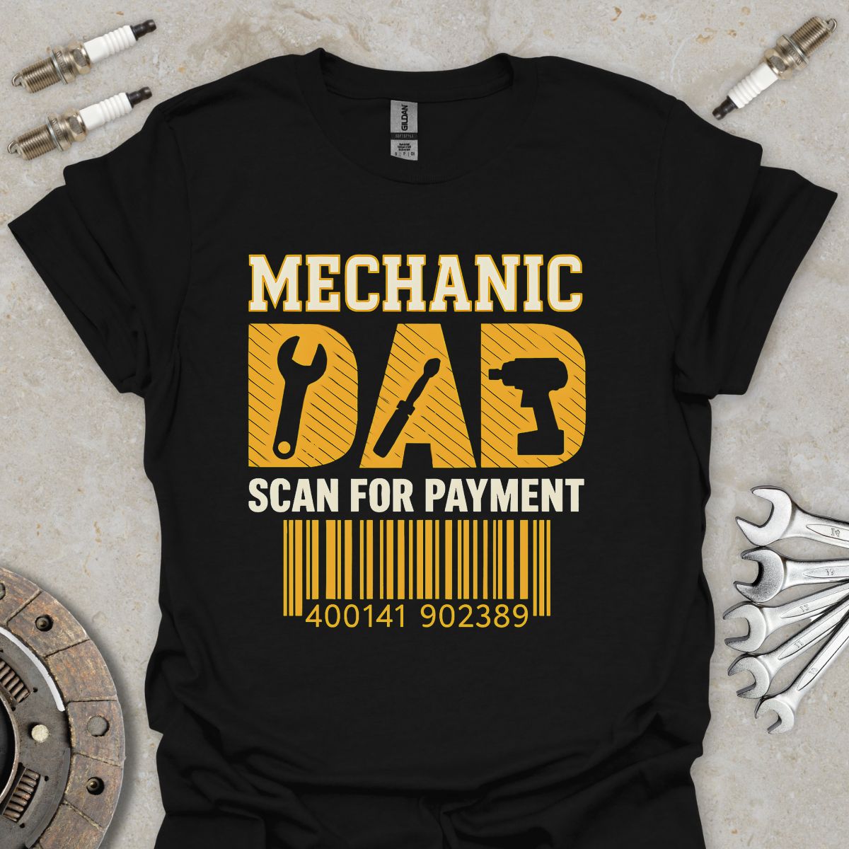 Mechanic Dad - Scan for Payment T-Shirt
