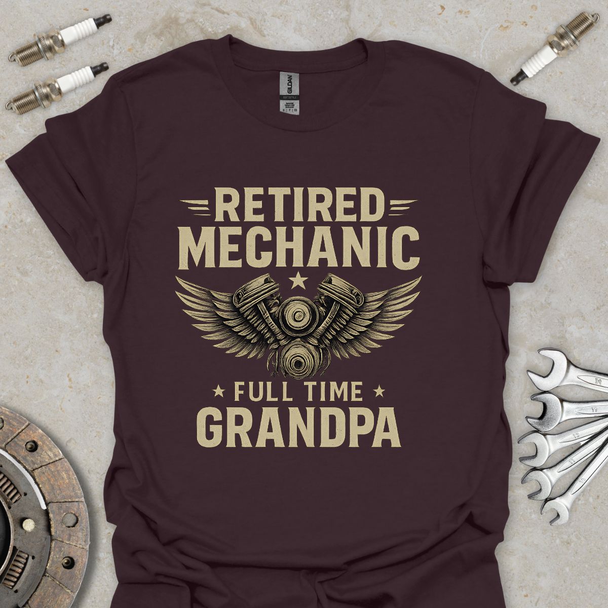 Retired Mechanic fulltime Grandpa T-Shirt