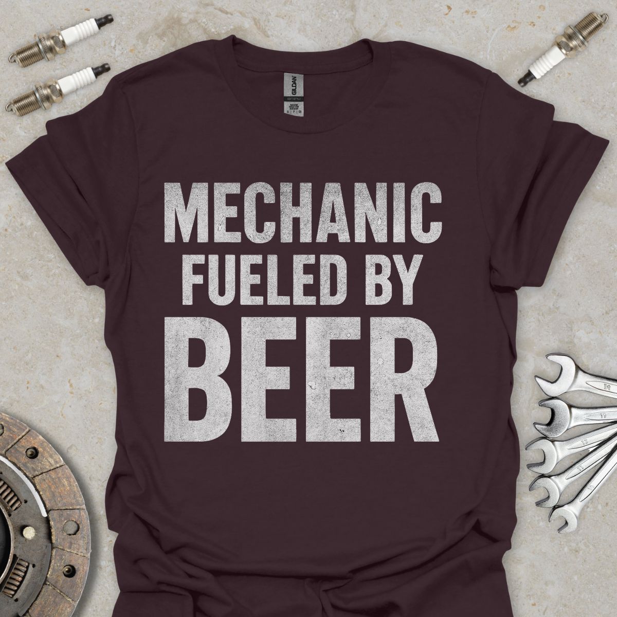 Mechanic fueled by Beer T-Shirt