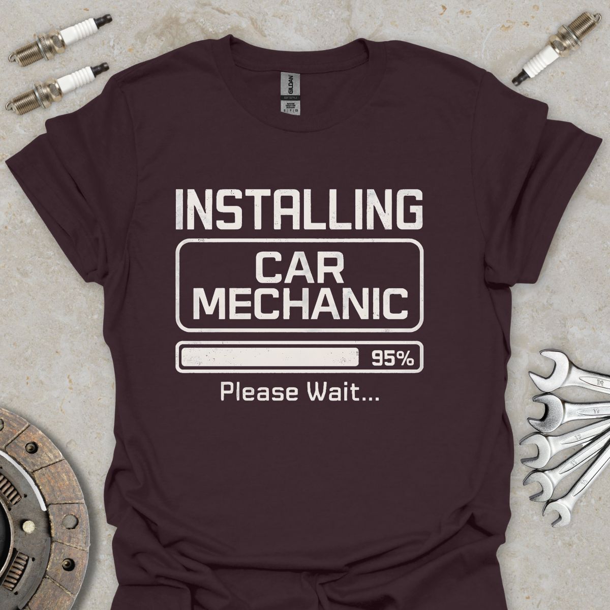 Installing Car Mechanic T-Shirt