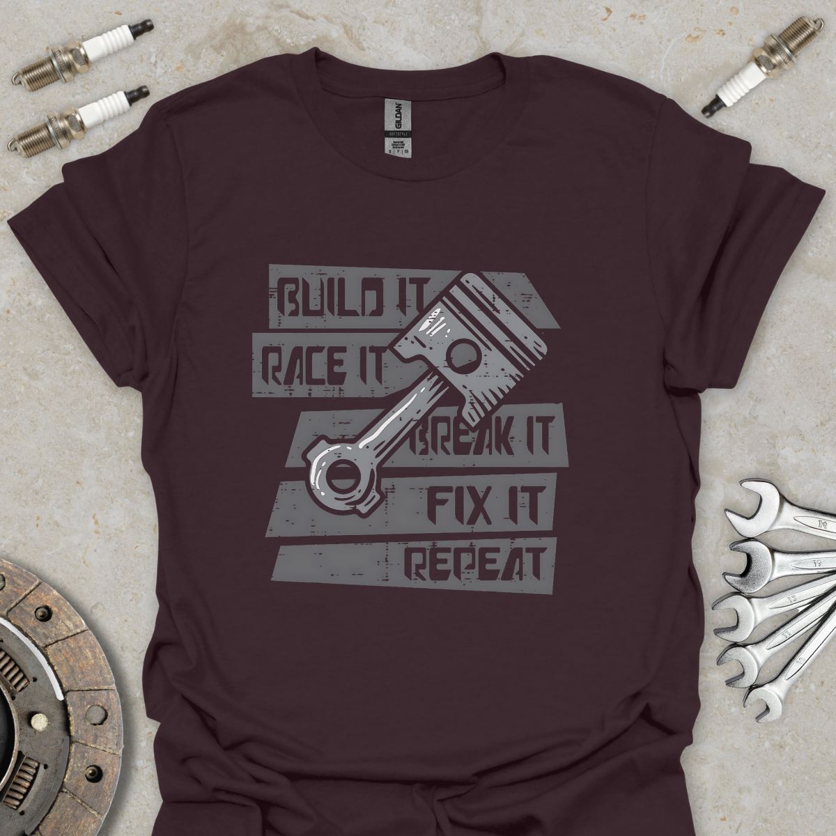Build It, Race It, Break It, Fix It, Repeat T-Shirt