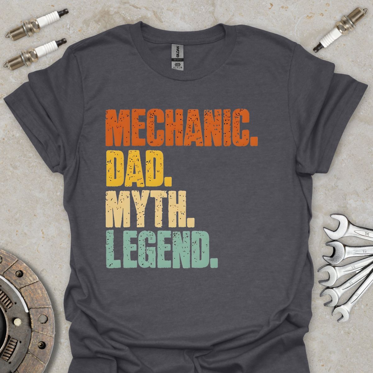 Mechanic. Dad. Myth. Legend. T-Shirt