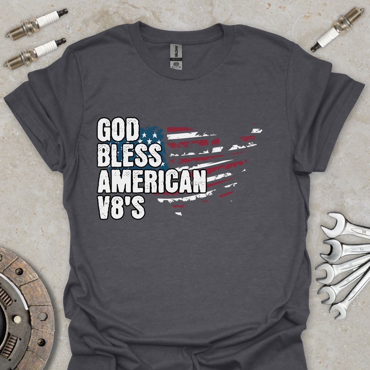 God bless American V8's T-Shirt