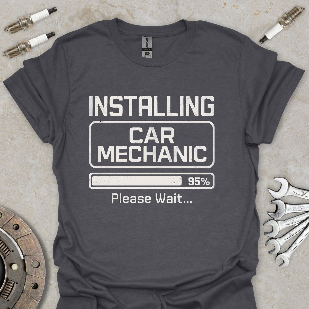 Installing Car Mechanic T-Shirt