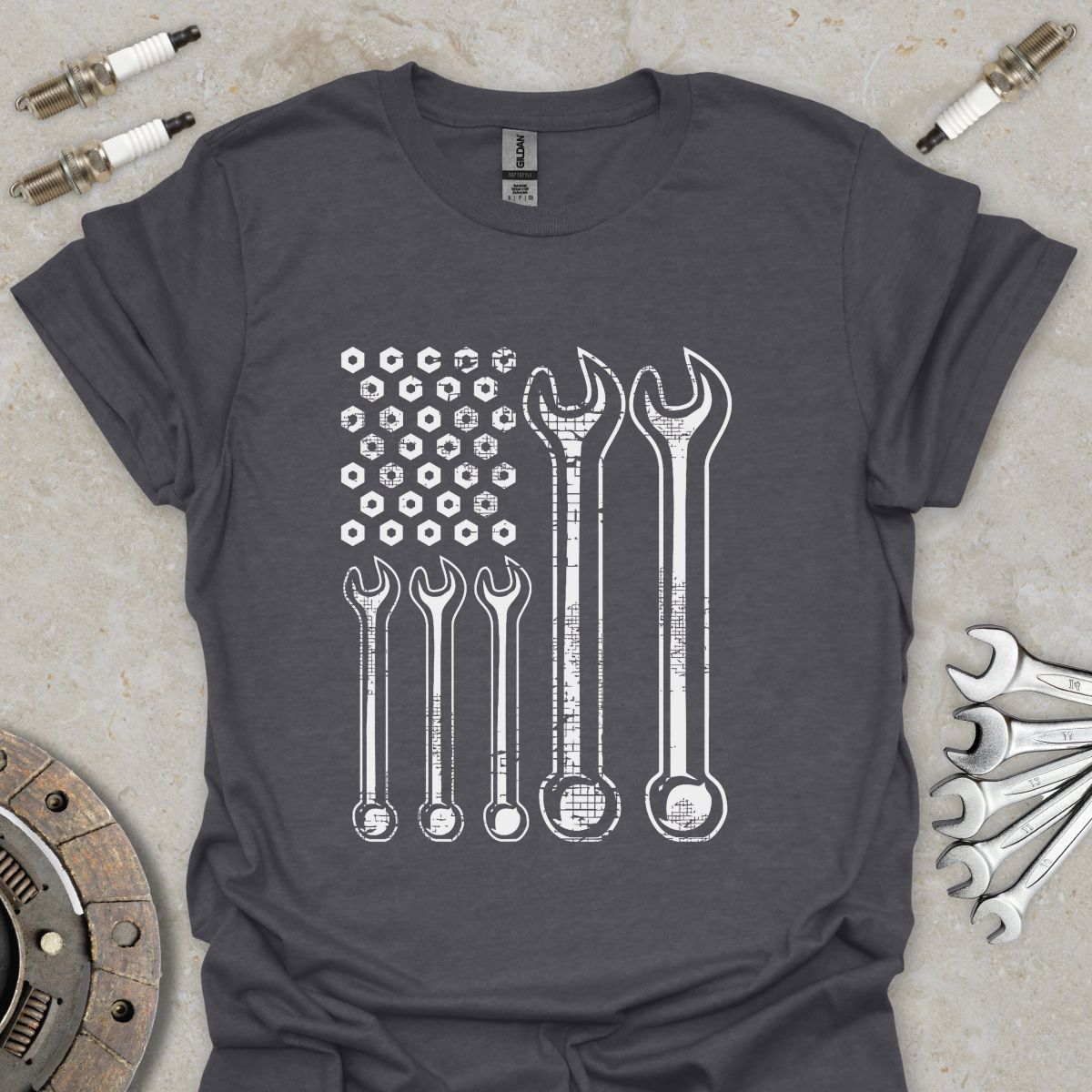 Wrench American Flag T-Shirt