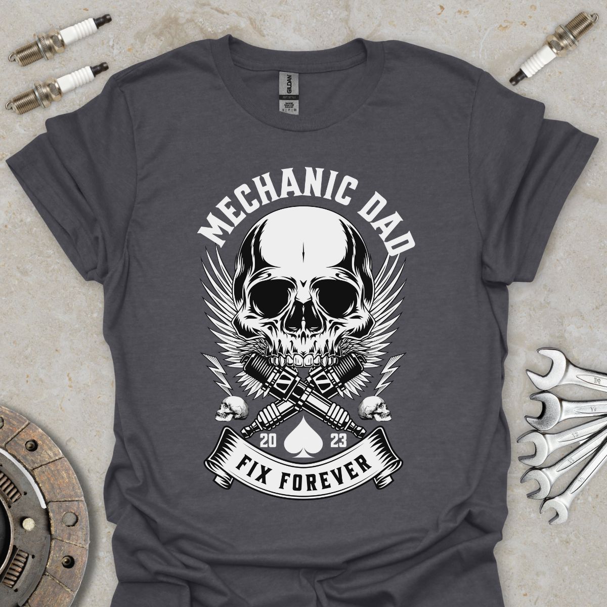 Mechanic Dad - Fix Forever T-Shirt