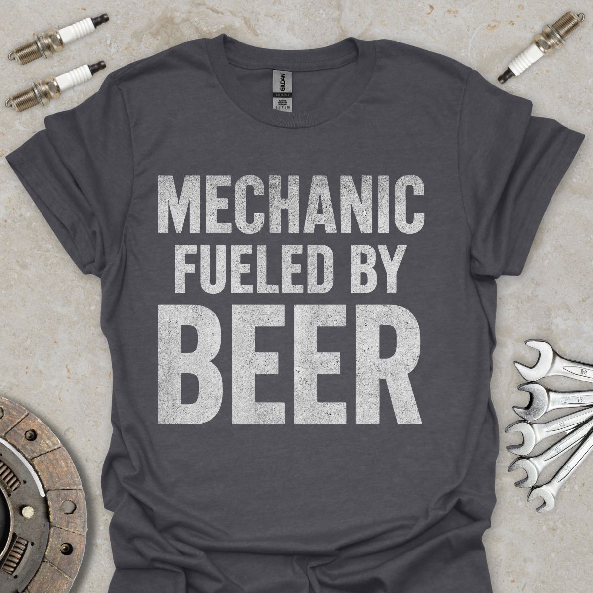 Mechanic fueled by Beer T-Shirt