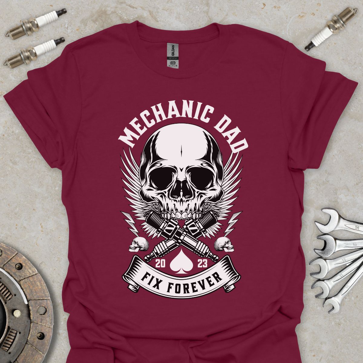 Mechanic Dad - Fix Forever T-Shirt