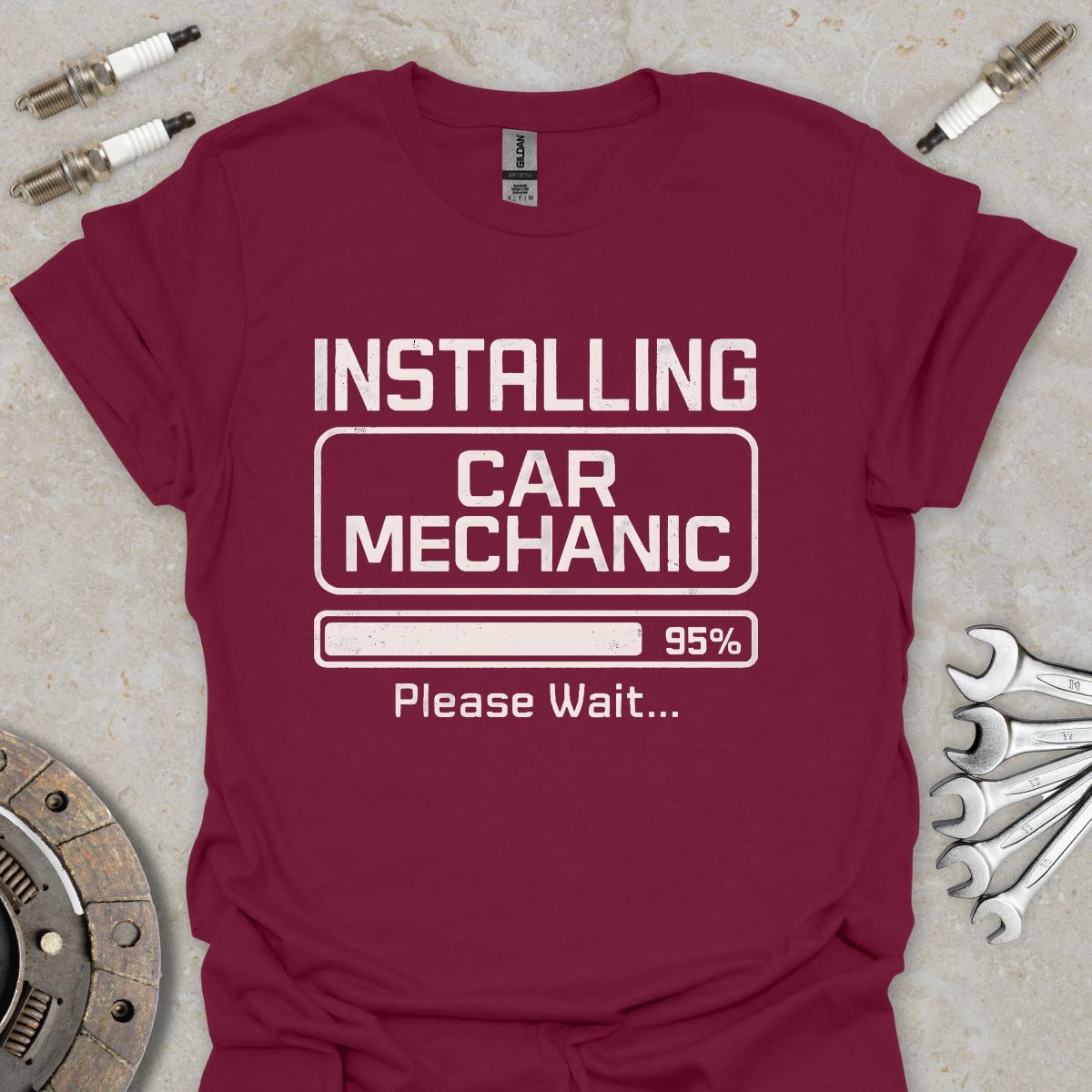 Installing Car Mechanic T-Shirt