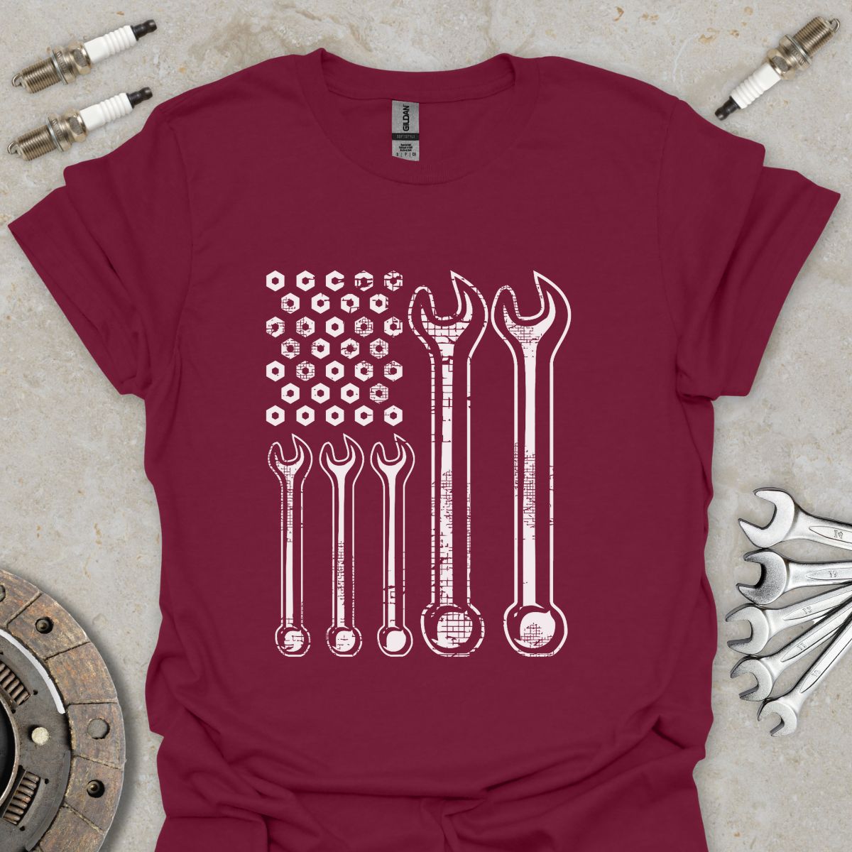 Wrench American Flag T-Shirt