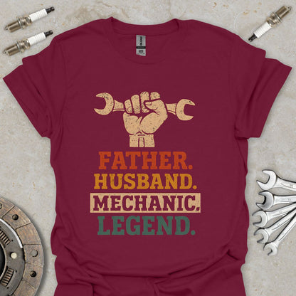 Father. Husband. Mechanic. Legend.  T-Shirt