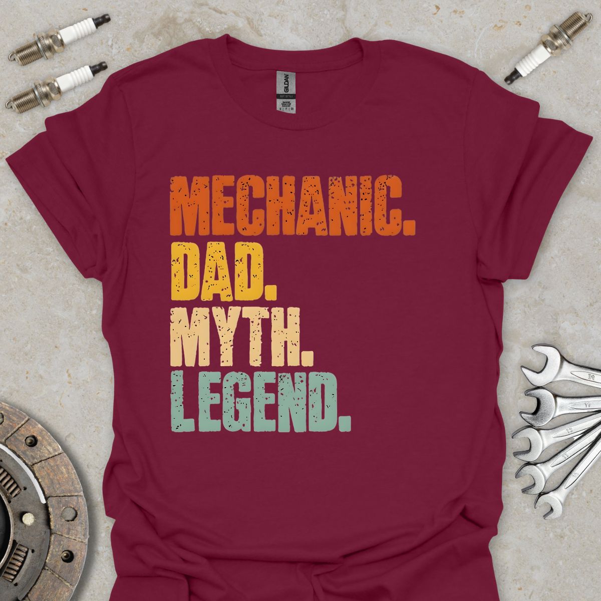 Mechanic. Dad. Myth. Legend. T-Shirt
