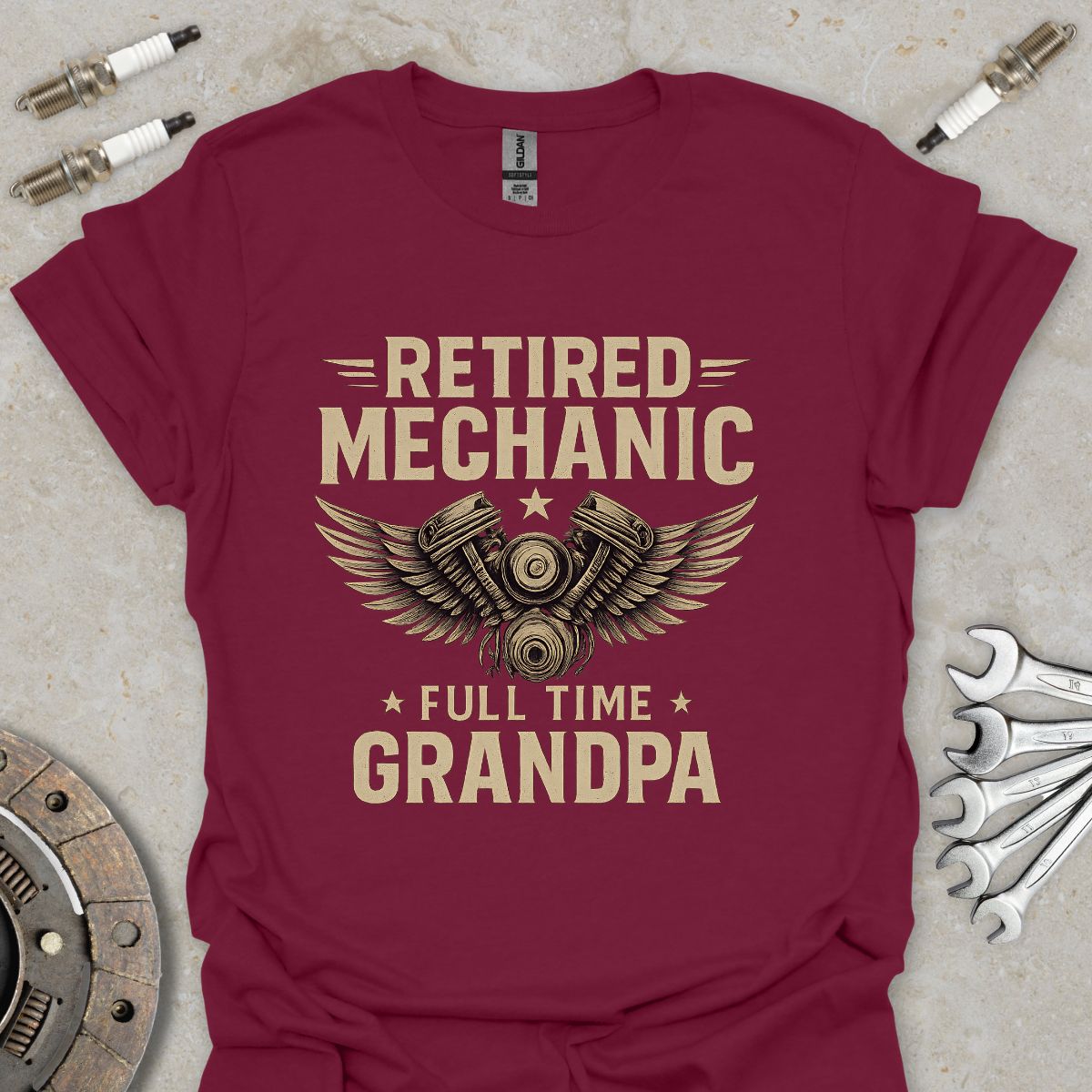 Retired Mechanic fulltime Grandpa T-Shirt
