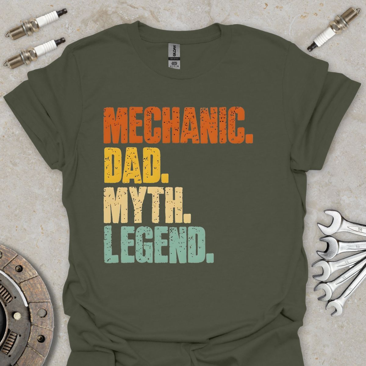 Mechanic. Dad. Myth. Legend. T-Shirt