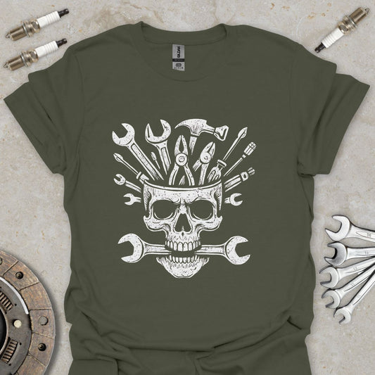 Mechanic Skull  T-Shirt