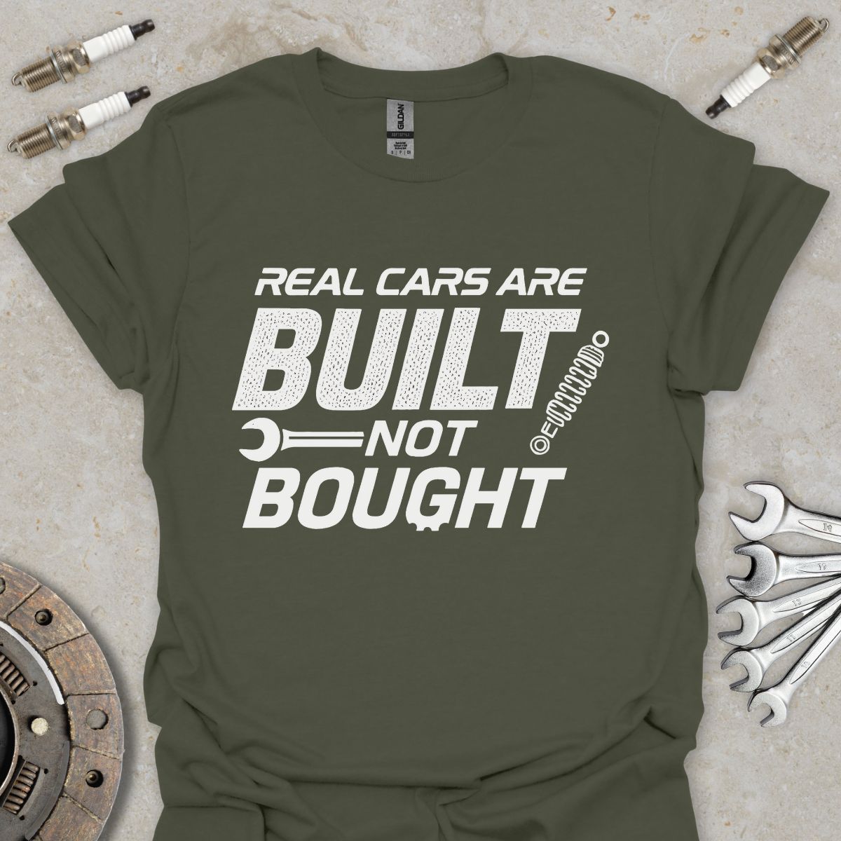 Real Cars are Built not Bought T-Shirt