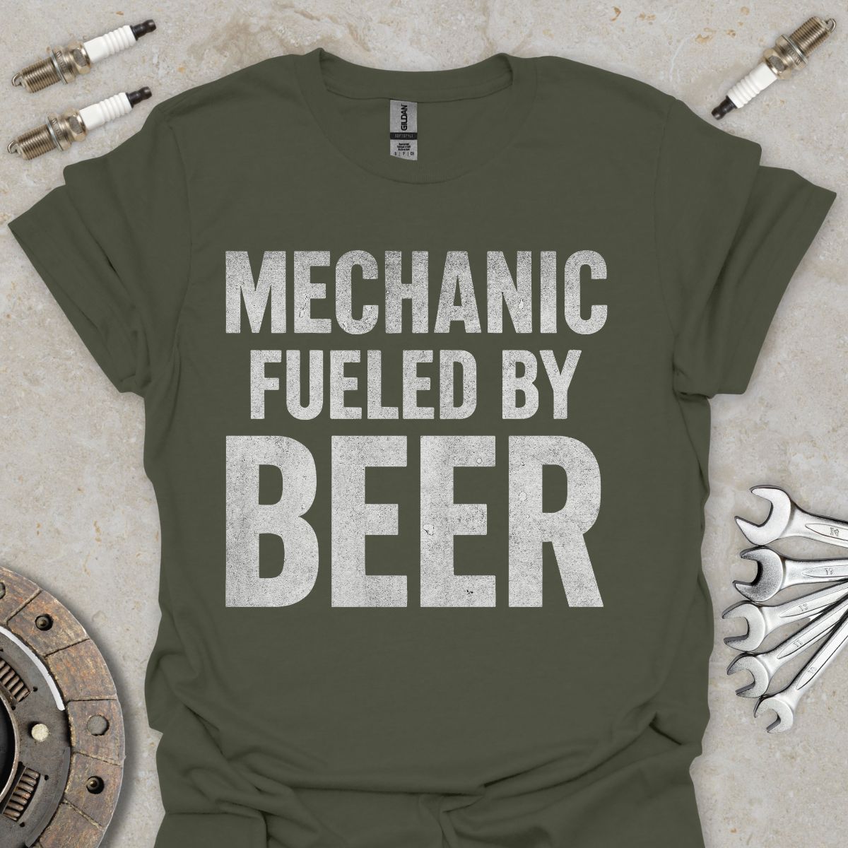 Mechanic fueled by Beer T-Shirt