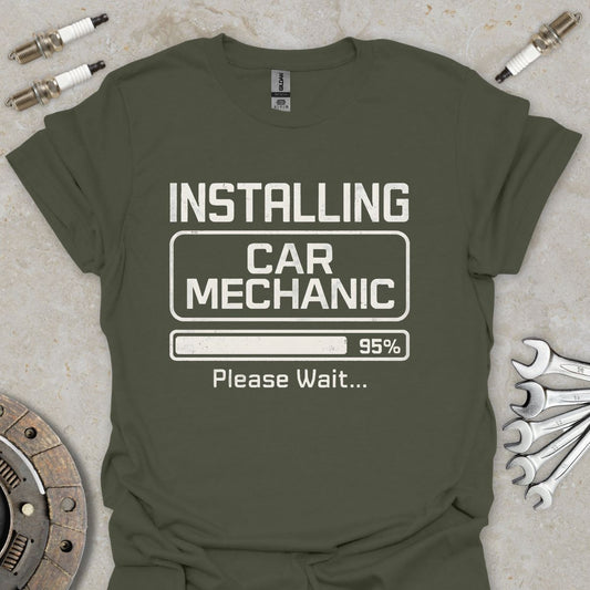 Installing Car Mechanic T-Shirt